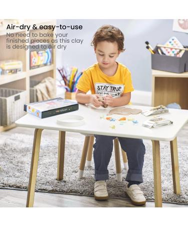 Arteza Kids Air-Dry Modeling Clay Kit - Handprint, Baby Footprint, and Paw Print Keepsake with Sandy Clay Tools - Kids Crafts and Sensory Play - Pack of 2 - Buy Online on SooperMarket.com