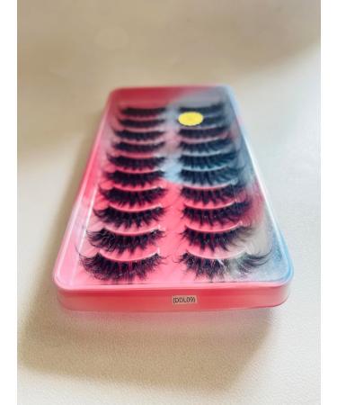 False Eyelashes Clear Band Natural D Curl Natural Cluster Volume Eyelash Set 10 Pairs Natural 3D Adhesive Tape Artificial Eyelashes (DDL09) - Buy Online on SooperMarket.com