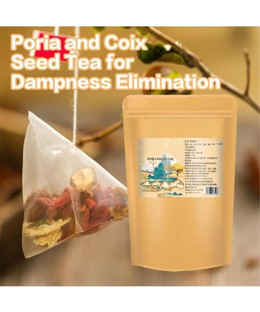 Poria And Coix Seed Tea For Dampness Elimination 30Bags/1Box Fu Ling Yi Wet Tea Lemon Hawthorn Lotus Leaf Tea Dampness Clearing Herbal Tea Poria Cocos Dehumidification Tea (2Box) - Buy Online on SooperMarket.com