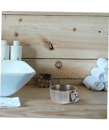 Minkissy 3-Piece Shaving Set - Metal Razor Bowl & Wooden Shaving Cup - Rustproof Steel Gift for Men - Buy Online on SooperMarket.com