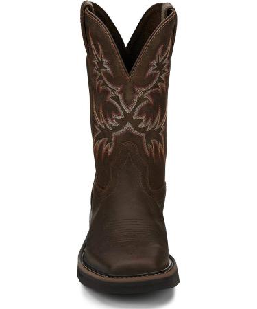 Justin Original Work Boots Men's Stampede Pull-On Square Toe Work Boot - Tan (Size 11.5 Wide) - Buy Online on SooperMarket.com