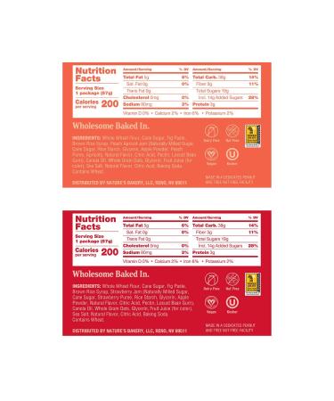 Nature's Bakery Whole Wheat Fig Bars Variety Pack - Real Fruit, Vegan, Non-GMO Snack Bars - 36 Twin Packs - New 6 Count Pack - Buy Online on SooperMarket.com