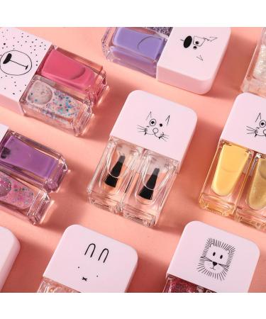 Purple Nail Polish 2 in 1 Quick Dry & Long Lasting Nail Varnish Water Based Breathable Natural Nail Polish No Need Baking Pearl Nail Polish Nail Paint for DIY Nail Art Violet - Buy Online on SooperMarket.com
