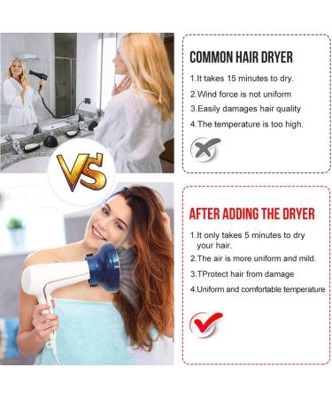 Universal Adjustable Hair Dryer Diffuser Attachment for Curly Hair - Fits Most Blow Dryers 4.3-6.5CM - Professional Salon Tool in Pink - Buy Online on SooperMarket.com