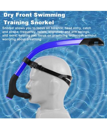 SACBOLA Dry Snorkel for Advanced Swim Training - Blue | Perfect for Pool Swimming & Open Water Snorkeling - Buy Online on SooperMarket.com