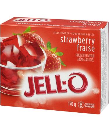 Jell-O Strawberry Jelly Powder Gelatin Mix 170 gr Box - Buy Online on SooperMarket.com