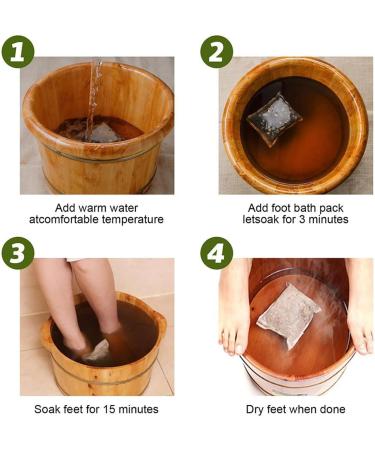 Herbal Foot Soak Wormwood Foot Soak Bath Bag Foot Soaking Powder Herbs for Feet Health Care Immunity Strengthen and Sleep Improval (6g x 30pcs) (1 pack/30pcs) - Buy Online on SooperMarket.com