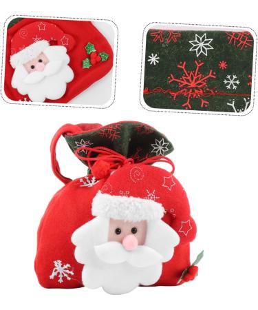 Anneome 1pc Christmas Bag Candy Chocolate Xmas Candy Pouch Practical Wrapping Bags 3d Cute Biscuit Bag - Buy Online on SooperMarket.com