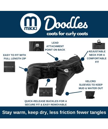 Medium Mikki Doodles Dog Raincoat - Waterproof, Windproof with Silky Lining - Buy Online on SooperMarket.com
