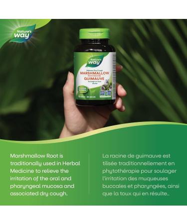 Nature s Way Marshmallow Root - Dry Cough Relief with Marshmallow Root - 100 Vegetarian Capsules - Buy Online on SooperMarket.com