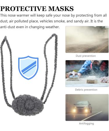 ARTIBETTER Nose Warmer - Gray - Keep Your Nose Warm in Cold Weather - For Outdoor Activities and Winter Sports - Buy Online on SooperMarket.com