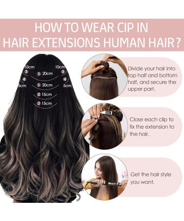 Silk-co Real Hair Extensions Hair Extensions Clip in Human Hair (8inches-45g #60 Platinum Blonde) 8pieces Straight -Basic Thickness-Thin Weft- Remy Hair Extensions 8 Inch #60 Platinum Blonde - Buy Online on SooperMarket.com