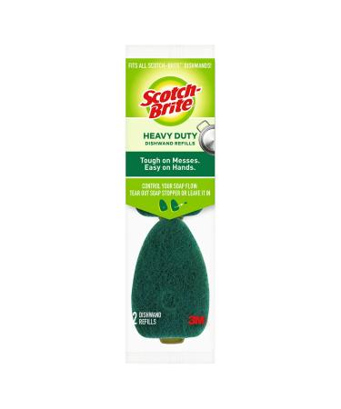 Scotch-Brite Heavy Duty Dishwand Refills, Keep Your Hands Out of Dirty Water, 2 Refills