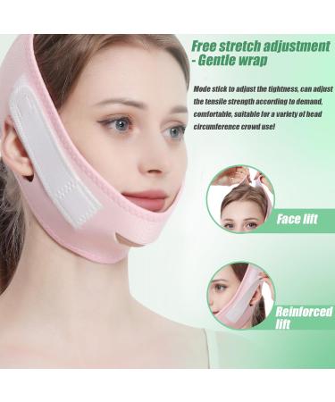 Double Chin Reducer V Line Face Lifting Strap - Adjustable 24-inch Chin Strap for Men & Women | Breathable & Comfortable - Buy Online on SooperMarket.com