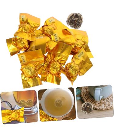 Warmhm 10pcs Chinese Flower Tea Green Tea with Flowers Wrapped Blooming Tea Flowering Tea Artistic Tea Organic Blooming Flower Tea Gold Tea Ball As Shown medium - Buy Online on SooperMarket.com