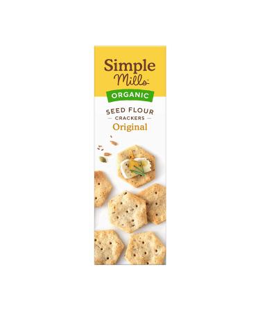 Simple Mills Organic Seed Crackers - Gluten Free Vegan Healthy Snacks - Paleo Friendly - 4.25 oz (Pack of 3) - Buy Online on SooperMarket.com