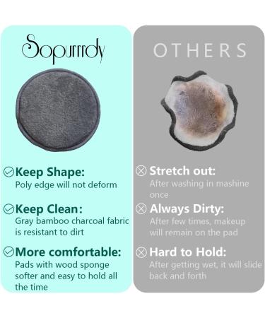 Reusable Cotton Rounds & Bamboo Makeup Remover Pads - Eco-Friendly Soft Three Layer Face Cleanser | International Shipping Available - Buy Online on SooperMarket.com