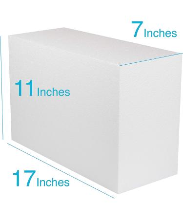 Silverlake Large Craft Foam Block - 11x17x7 EPS Polystyrene Block for Crafting, Modeling, Art Projects, and Floral Arrangements - Sculpting Blocks for DIY School and Home Art Projects - Buy Online on SooperMarket.com
