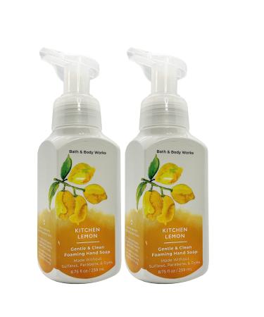 Bath and Body Works Gentle Foaming Hand Soap Kitchen Lemon 8.75 Ounce (2-Pack) Kitchen Lemon 8.75 Fl Oz (Pack of 2)