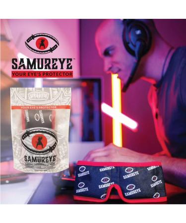 Bruder Samureye Gaming Enhancement Mask | Improve Gaming Performance and Reaction Times | Microwaveable Moist Heat | Rejuvenates and Refreshes Eyes | Adjustable and Hand Washable - Buy Online on SooperMarket.com