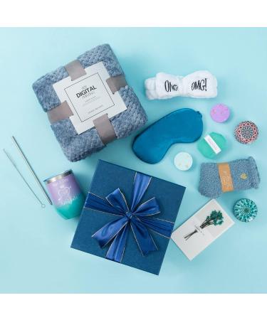 Spa Gift Set for Women | Birthday, Get Well, Thank You Care Package | Relaxing & Unique Gift Basket Idea for Mom, Wife, Sister, Friend, Daughter | Blue - Buy Online on SooperMarket.com
