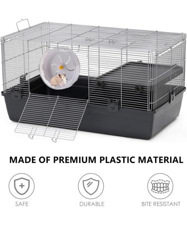 Silent 21cm Hamster Exercise Wheel for Small Pets - Quiet Jogging Wheel for Hamsters, Gerbils, Mice - Large Spinner for Sports and Running - Buy Online on SooperMarket.com