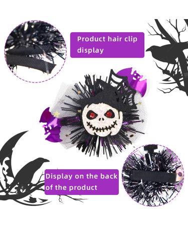 Holiday Horror Duckbill Clip Halloween Headdress Halloween Headdress Partys Decor | Halloween Clips Non-slip Holiday Black Glittery Hairpin For Adults Kids - Buy Online on SooperMarket.com