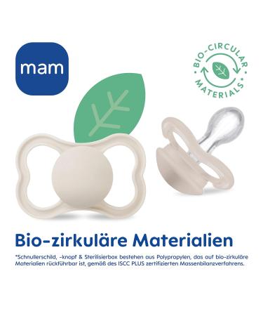 Mam Air Night Silicon Pacifier Set - 2 Tooth-Friendly Baby Pacifiers for 16+ Months | Light & Airy Design with Pacifier Box | Bear & Trees - Buy Online on SooperMarket.com