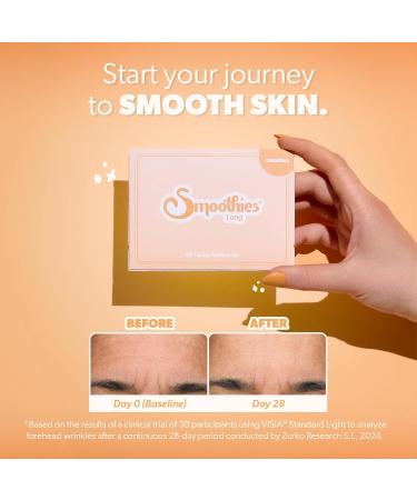 Facial Smoothies LONG Wrinkle Remover Strips - 48 Forehead Anti Wrinkle Patches - Buy Online on SooperMarket.com