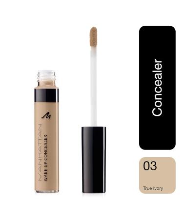 Buy Manhattan Wake Up Concealer - Liquid Concealer for Eye Rings & Redness True Ivory 3 7ml - International Shipping Available - Buy Online on SooperMarket.com