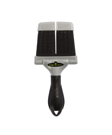 FURminator Firm Grooming Slicker Brush Dog Large Green with black handle