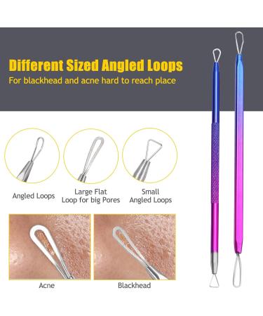 Layhou 10PCS Stainless steel Acne Removal Kit Blackhead Remover 10pcs Multicolor - Buy Online on SooperMarket.com
