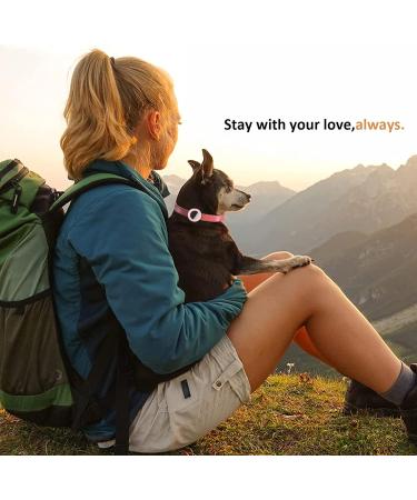 2022 AirTag Cat Necklace Holder | Small AirTag Collapsible Pet Collar for Cats & Dogs | Available in Black Pink & White - Buy Online on SooperMarket.com