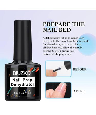 Professional Acrylic Nail Kit for Beginners - Includes Prep Dehydrator, Primer, Acrylic Powder & Liquid, Nail Tips, Glue, and Brush - White, Clear, Pink - Buy Online on SooperMarket.com
