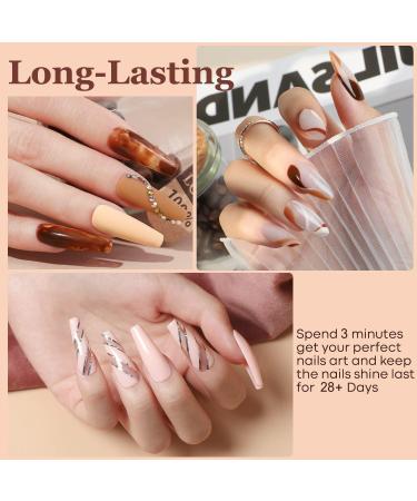 Modelones Gel Nail Kit- Nude Brown Gel Nail Polish Set with Lamp Starter Kit 26 PCS Gel Nail Polish Kit with 48W Nail Lamp Manicure Set No Wipe Base & Top Coat For Beginner DIY Nail Salon Home - Buy Online on SooperMarket.com