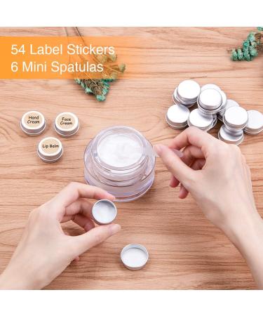 35 Aluminum Cosmetic Jars - Empty Metal Taps for Lip Balm Creams & Nail Art | 5ml Sample Cans - Buy Online on SooperMarket.com