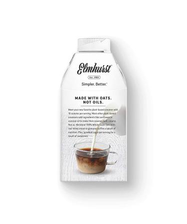 Elmhurst 1925 French Vanilla Oat Creamer - Plant-Based Vegan - 16oz (Pack of 6) - Buy Online on SooperMarket.com