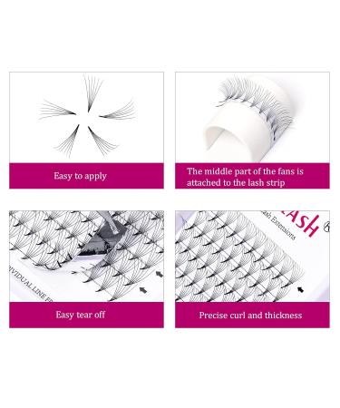 Shop 6D 0.07mm C Curl 12mm Premade Russian Volume Eyelash Extensions | Artificial Lashes for Stunning Volume - Buy Online on SooperMarket.com