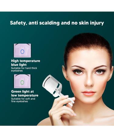 Zetiling USB Electric Heated Eyelash Curler - Long Lasting & Safe Design for Women | Efficient Easy to Use USB Charging Perfect for Thick Lashes (Purple - Buy Online on SooperMarket.com