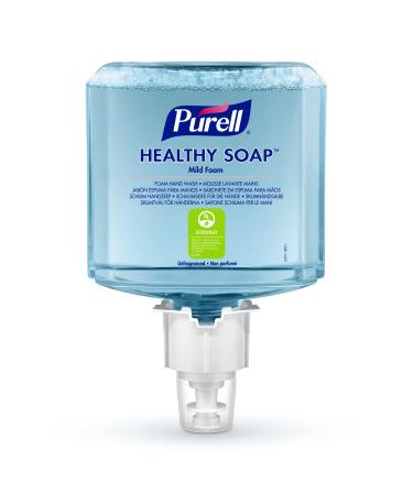 PURELL HEALTHY SOAP MILD FOAM HAND WASH 1200mL Refill for PURELL ES4 Push-Style Soap dispensers. Exceptionally mild unfragranced foam hand soap