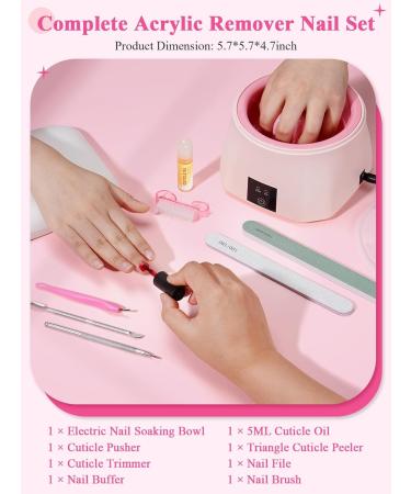 Electric Nail Soak Off Bowl for Manicure: 36W Fast Heating Nail Soaking Bowl - Manicure Bowls for Salon Home - Buy Online on SooperMarket.com