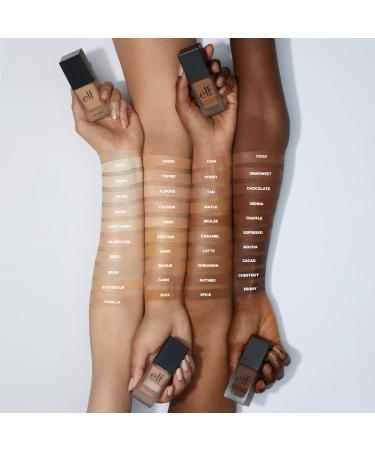 e.l.f. Powder Contour Palette Compact Powder Palette & Flawless Finish Foundation Lightweight Medium Coverage & Semi-Matte Beige 0.68 Fl Oz (20mL) (Packaging May Vary) Contour + Foundation - Buy Online on SooperMarket.com