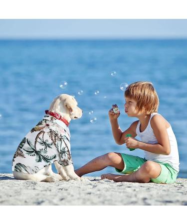 4-Piece Weewooday Pet Summer T-Shirts | Hawaiian Floral Print | Breathable & Cool | Small Size - Buy Online on SooperMarket.com