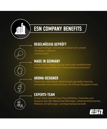 ESN Ultra Vitamin Syrup 65ml - Lemon Iced Tea Flavor for 6 Liters of Refreshing Vitamin-Infused Beverage - International Shipping Available - Buy Online on SooperMarket.com