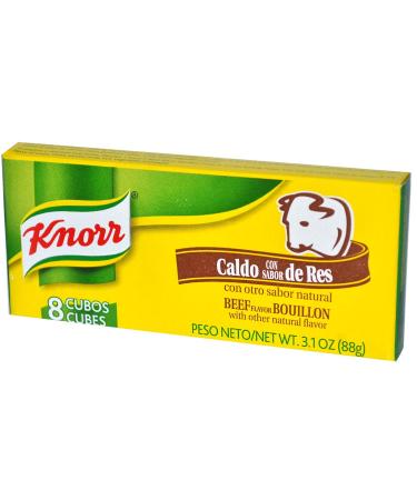 Knorr Bouillon Cubes, Beef, 8 ct Beef 3.1 Ounce (Pack of 1)