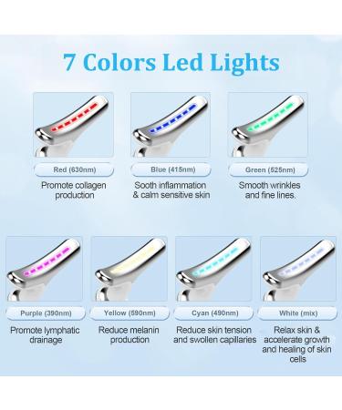 INTENSO 7 Color Face & Neck Massager - Anti-Aging Facial Device for Skin Care & Wrinkle Reduction - Buy Online on SooperMarket.com