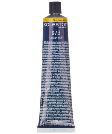 Wella Professionals Koleston 9/3 Light Blonde Gold Hair Color - 60 ml | International Shipping Available - Buy Online on SooperMarket.com