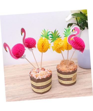 Warmhm 40pcs Cake Picks Baby Shower Cake Toppers Dessert Toppers Cupcake Party Picks Wedding Cupcake Toppers Food Party Picks Birthday Cake Decoration Bamboo 3d Plug in Dessert Table - Buy Online on SooperMarket.com