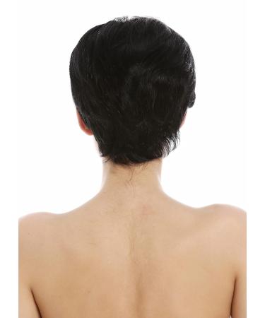 WIG ME UP DP-HH-1 Human Hair Wig for Women & Men - Short Pixie Wavy Black Style - International Shipping Available - Buy Online on SooperMarket.com