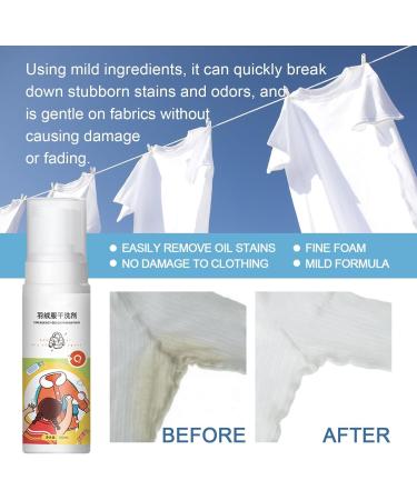 Down Jacket Foam Dry Cleaner Dry Cleaning Agent for Winter Coats Down Detergent for Puffer Jackets Dry Cleaning Agent for Clothing Oil Stain 180ML (2Pcs) - Buy Online on SooperMarket.com
